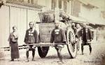 Shimooka, Renjo c.1865-70 "Cart Laborers"