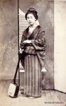 Shimooka, Renjo c.1865-70 "Geisha Holding a Shamisen"