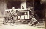Shimooka, Renjo c.1865-70 "Kago Bearers"