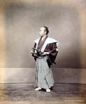 Stillfried c.1875 "Samurai With Blue Kimono"